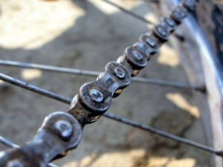 clean rust off bike chain