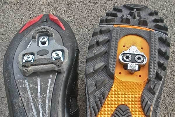 different types of bike cleats