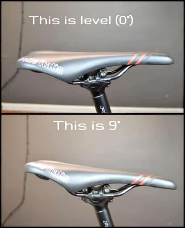 how to get correct bike saddle angle