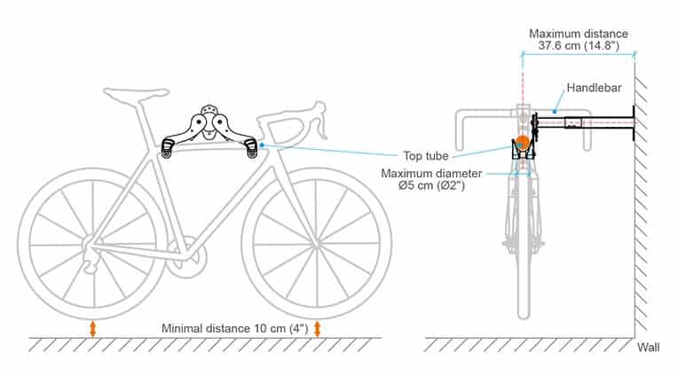 How Ibera IB-ST4 bike rack holds your bike at place