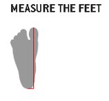 measuring feet for cycling shoe