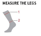 socks measuring for cycling shoe
