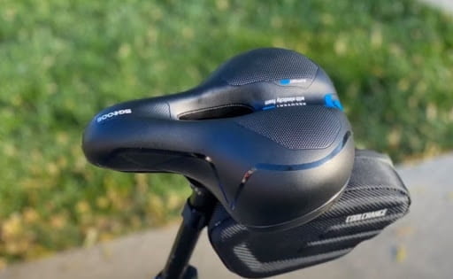 Cushioned bike saddles