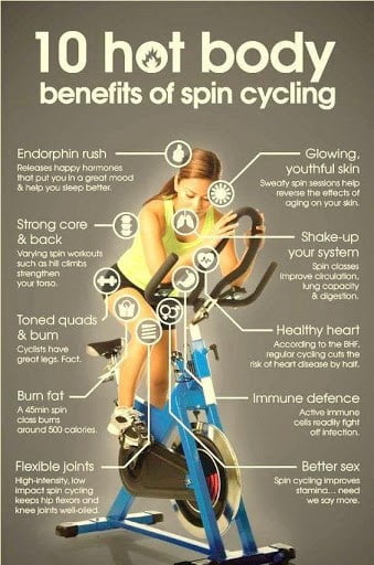 Top 10 benefits of Spin Cycling