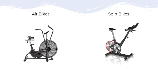 Differences between air bike and spin bike