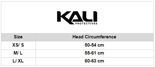 Kali Size chart