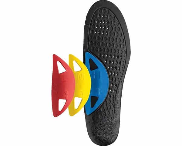 Arch support for wide cycling shoes