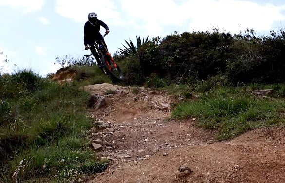 Downhill riding