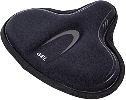 Exercise bike seat gel cover for comfort