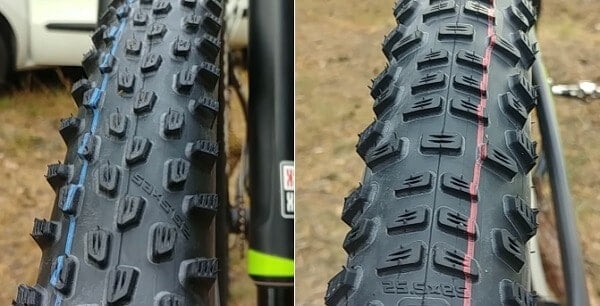 Front vs rear tire