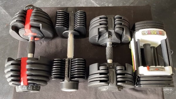 Adjustable dumbbells