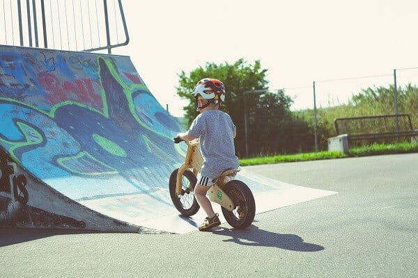 Kid on a bike