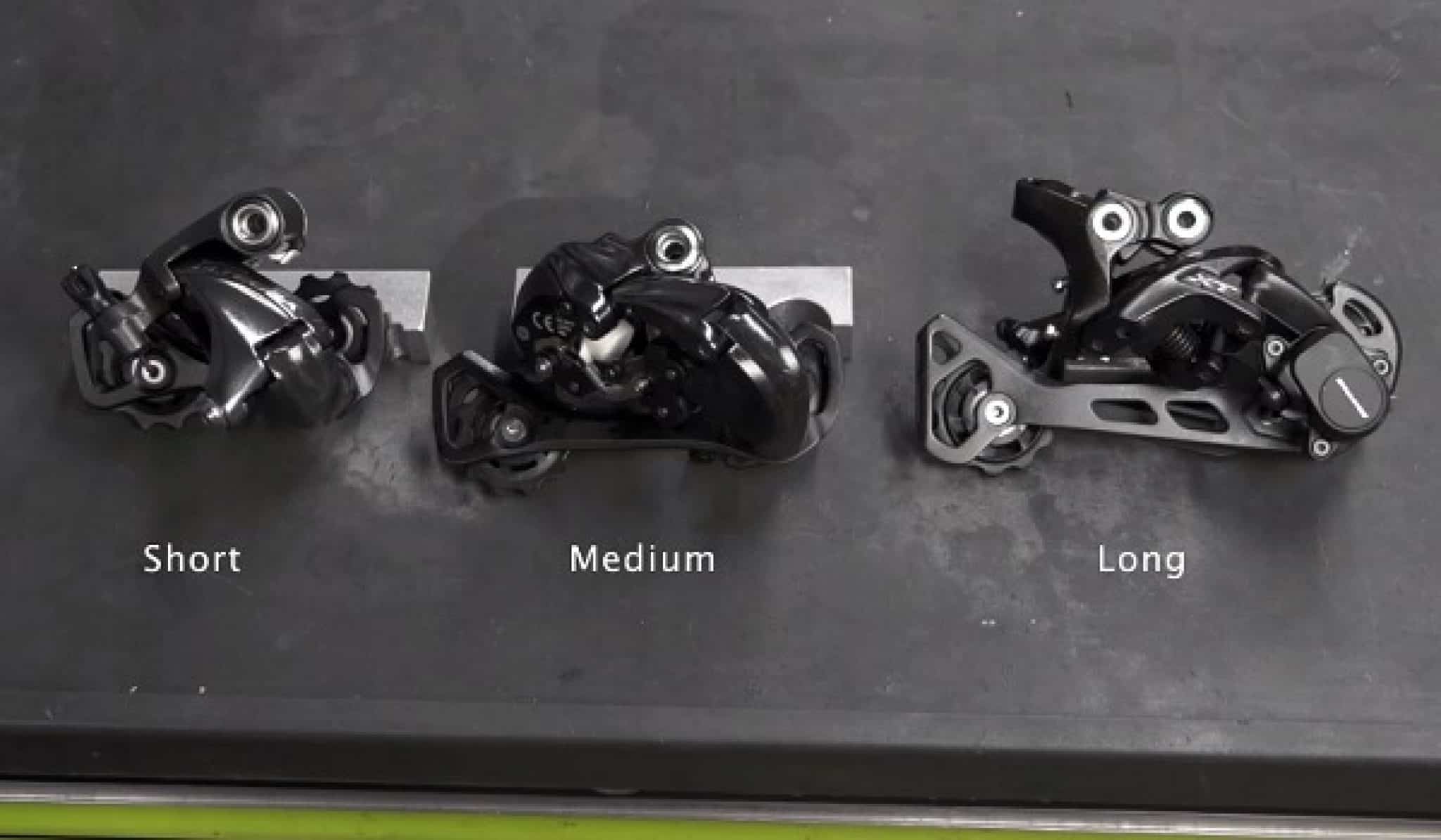 What is the difference between a long cage and short cage derailleur?