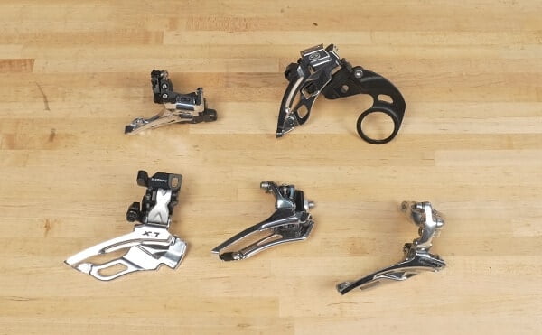 Front derailleurs with different mounts