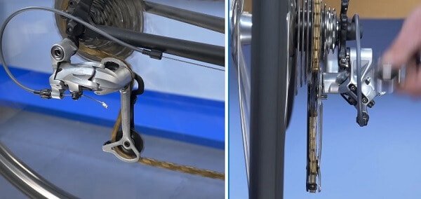 Make transmission easier with a rear derailleur