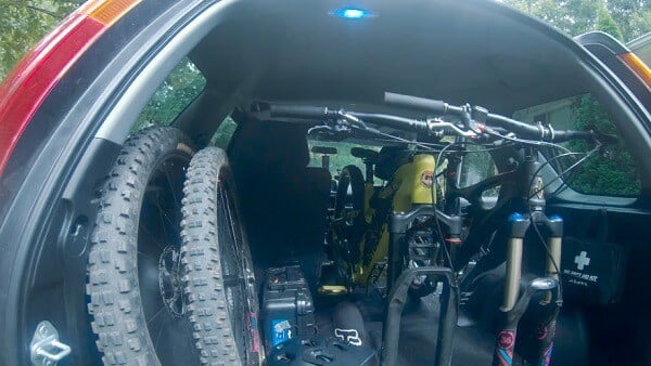 Bike in a Honda CR-V