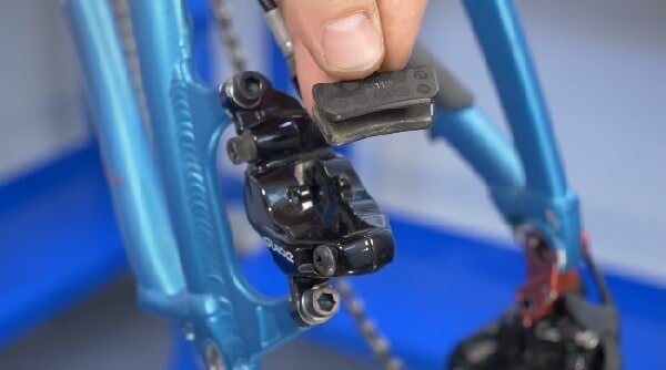 change pads on bike disc brake