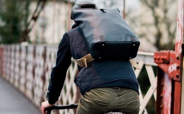 Commuting with a backpack
