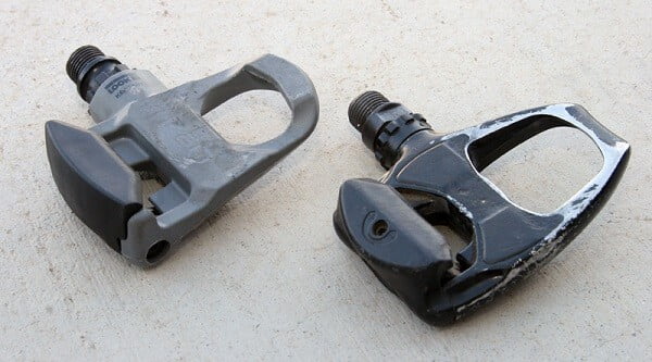 Worn down clipless pedals