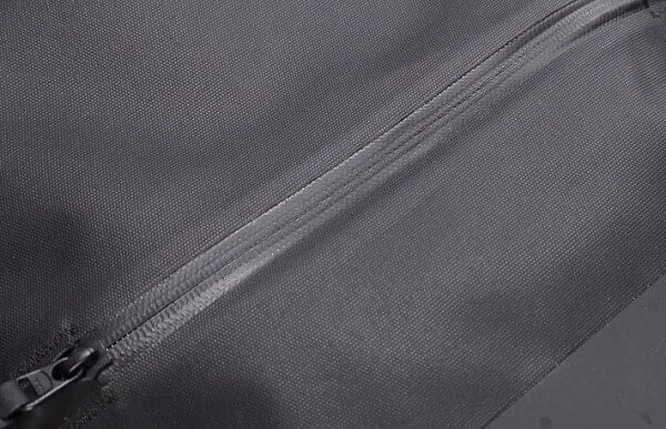 Water resistant coated zipper